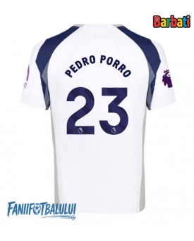 Tottenham Hotspur Pedro Porro #23 Tricou Fotbal Replică 2025-26 Barbati Acasa